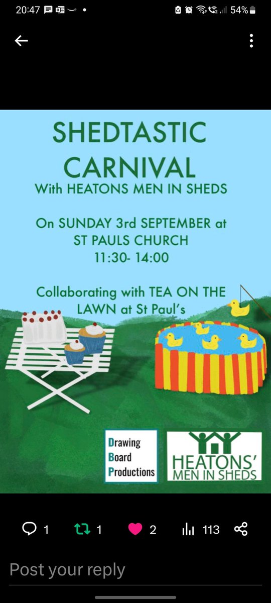 On The Up Consulting Ltd๐ (@on_the_up) on Twitter photo Our summer interns have planned a fun family fundraiser with @PostNewsSK this Sunday. Come along and support their chosen charity #HeatonsMenInSheds #Heatons #Stockport
@BloomsDots
<a href="/bspokecoffee/">B'Spoke Coffee</a> <a href="/GoodnessCIC/">The Goodness Collective</a> @Signpost_Stock Our summer interns have planned a fun family fundraiser with @PostNewsSK this Sunday. Come along and support their chosen charity #HeatonsMenInSheds #Heatons #Stockport
@BloomsDots
<a href="/bspokecoffee/">B'Spoke Coffee</a> <a href="/GoodnessCIC/">The Goodness Collective</a> @Signpost_Stock