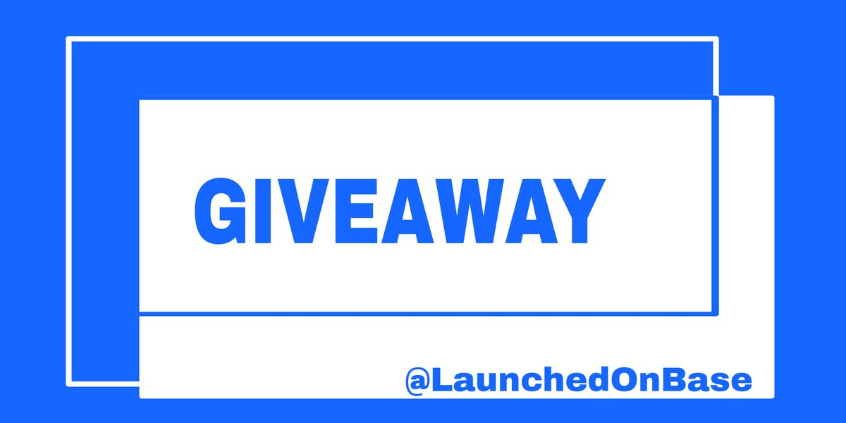 LaunchedOnBase's tweet photo. Wana see a GIVEAWAY TOMMOROW?
🔸Comment your project
🔸Tag 2 friends
🔸Follow @LaunchedOnBase 🔥
#BuildOnBase #BaseCaller https://t.co/Hv8uPxBTG7