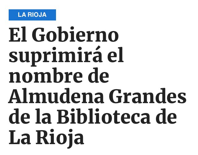 Tyrexito's tweet photo. Gobiernos de la regresía en La Rioja: subirse el sueldo, poner banderas de España, quitar banderas LGTBI, quitar carriles bici (perdiendo millones de Europa por ello), quitar el nombre de una biblioteca. O sea: avaricia, revanchismo, perder dinero y sacada de chorra sectaria. https://t.co/GdCqtN9VNR