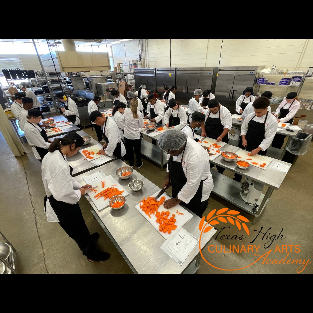 Sharpening our skills one slice at a time! Culinary Arts Dual Credit students begin mastering the art of knife skills. Watch out world - these future chefs are slicing and dicing their way to culinary greatness! #futurechefs #culinary #culinaryskills