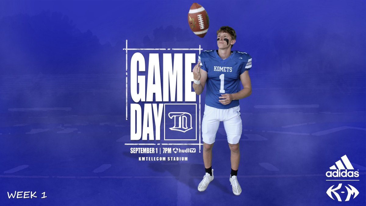 Opening Night! Let's get it!
🏈 KoMets vs Tigers
🗓️ September 1, 2023
⏰ 7:00 PM
📍 Kasson, MN
🏟️ KMTelecom Stadium
⭐️ Parent's Night
📺 bit.ly/3PgNxba