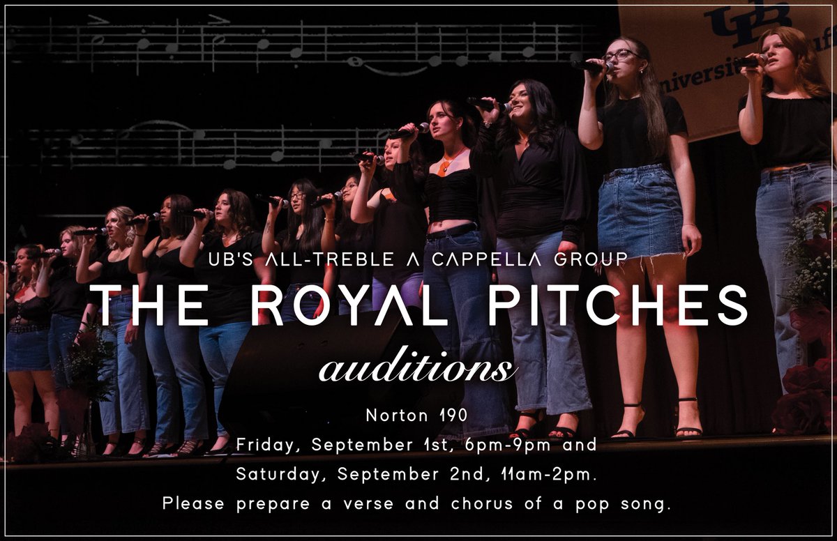 TheRoyalPitches's tweet photo. AUDITIONS. THIS WEEKEND. See you there. 💜✨ https://t.co/6NjmYcBTJP