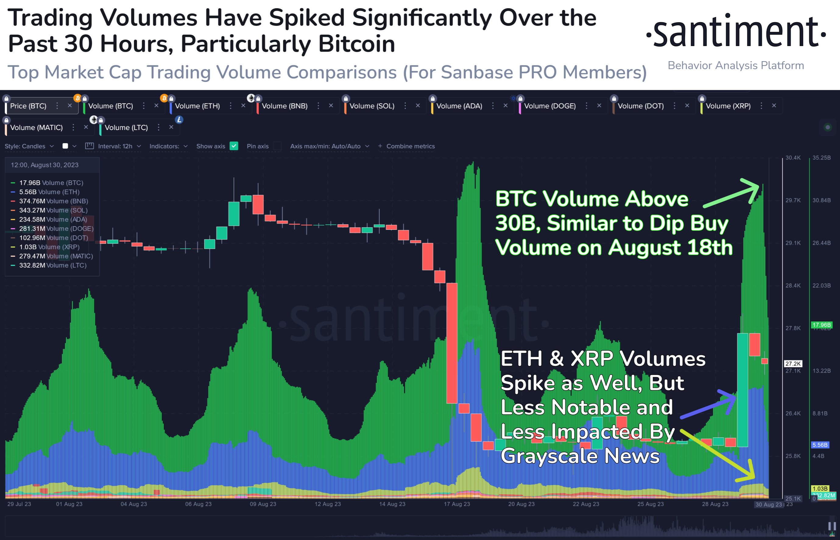  volume bitcoin data trading on-chain rally large 