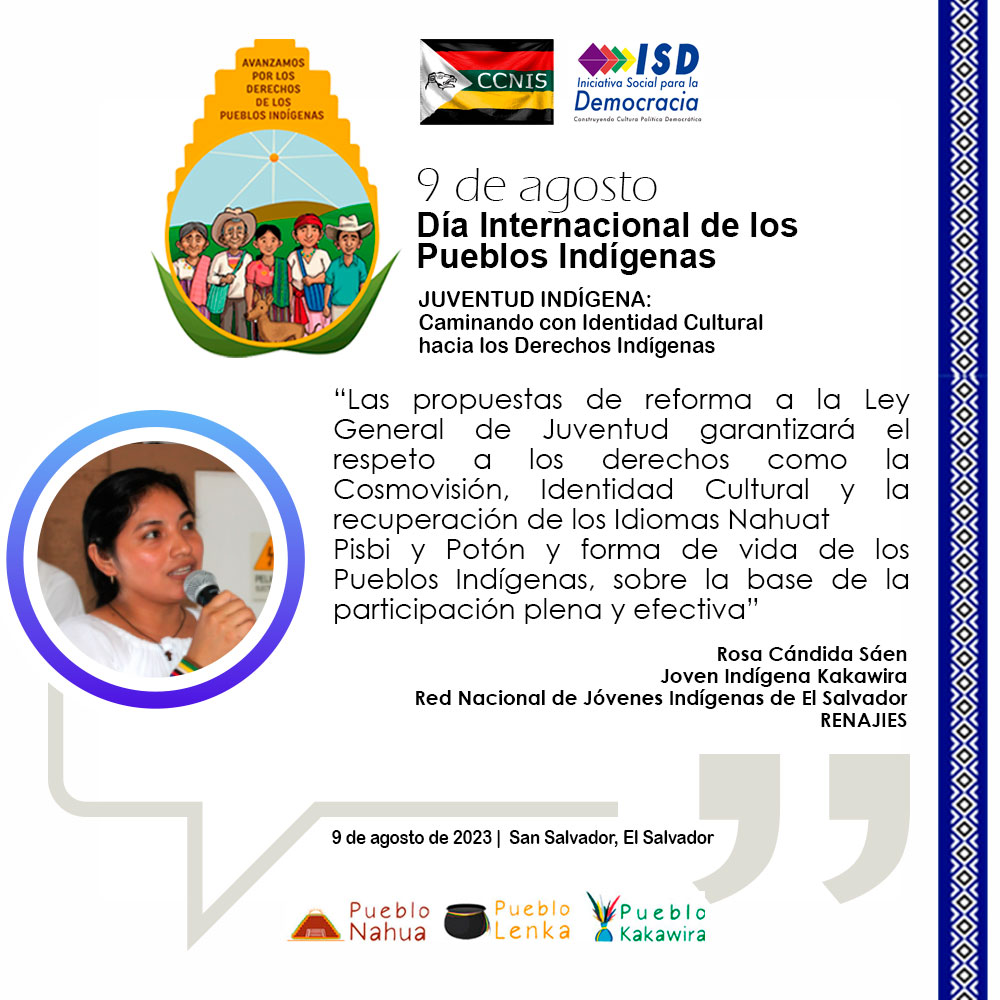 Como Pueblos Indígenas Nahua, Lenka y Kakawira, continuamos nuestros procesos para fortalecer nuestra Identidad Cultural y la reivindicación de los Derechos Indígenas en El Salvador

#SomosIndígenas
#JuventudIndígena