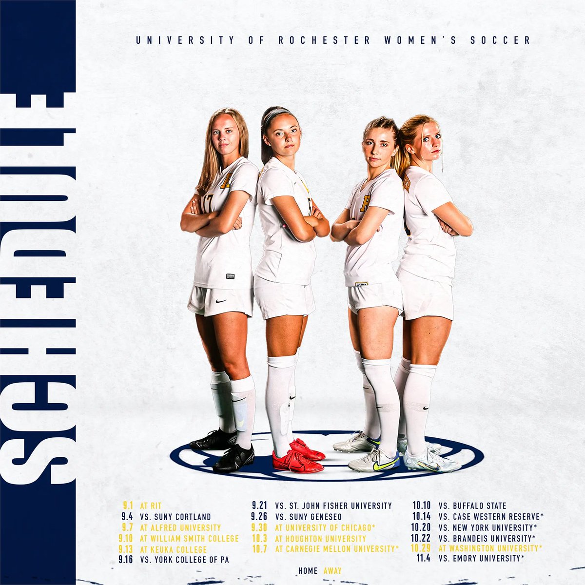 Rochester Athletics (@uofrathletics) on Twitter photo Ready for kickoff 🦶💪??
⚽ <a href="/urwomenssoccer/">UR Women's Soccer</a>'s season opener at RIT is just 2️⃣ days away!!! So mark your calendar 🗓️ and check out Rochester women's volleyball's full 2023 slate ⬇️!!
#GoJackets // #d3wsoc
🎨: <a href="/hankeipermedia/">Hannah Keiper</a> Ready for kickoff 🦶💪??
⚽ <a href="/urwomenssoccer/">UR Women's Soccer</a>'s season opener at RIT is just 2️⃣ days away!!! So mark your calendar 🗓️ and check out Rochester women's volleyball's full 2023 slate ⬇️!!
#GoJackets // #d3wsoc
🎨: <a href="/hankeipermedia/">Hannah Keiper</a>