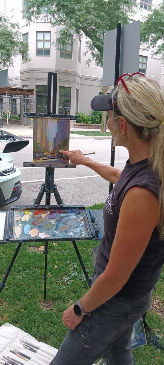 The group Plein Air Painters Chicago (PAPC) enjoyed its 20th Anniversary recently with a paint-out they call “I Heart Plein Air.”

Check it out here: outdoorpainter.com/plein-air-pain…