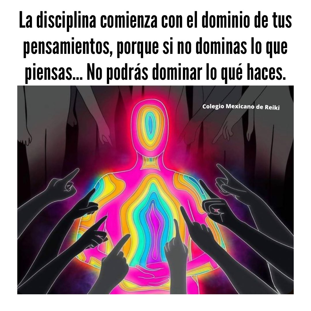 La disciplina comienza con el dominio de tus pensamientos, porque si no dominas lo que piensas… No podrás dominar lo qué haces.

#saludmental #salud #amor #señales #pazmental #armonia #paz #prosperidad #saludemocional #señalesdeluniverso #colegiomexicanodereiki #equilíbrio