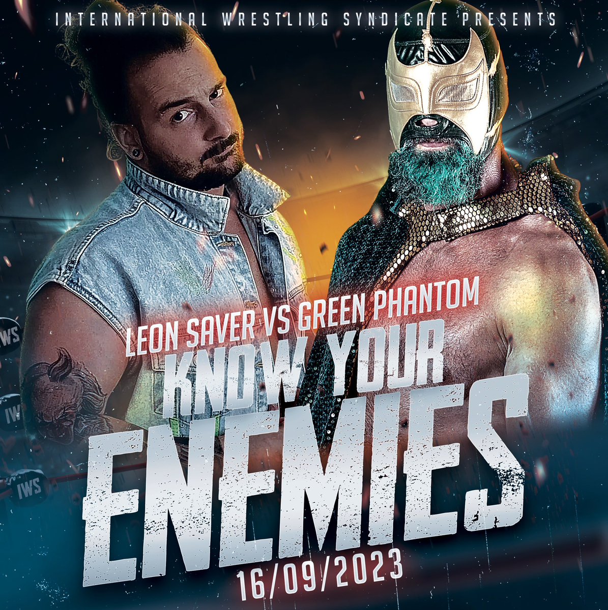 Green Phantom looks to get back in the winners column - but he’s facing genius veteran Leon Saver!

IWS presents Know Your Enemies Sept 16 at Bain Mathieu. All ages! 25$! 🎟️: IWS.ticketleap.com 

Le Green Phantom cherche à revenir dans la colonne des gagnants - mais il