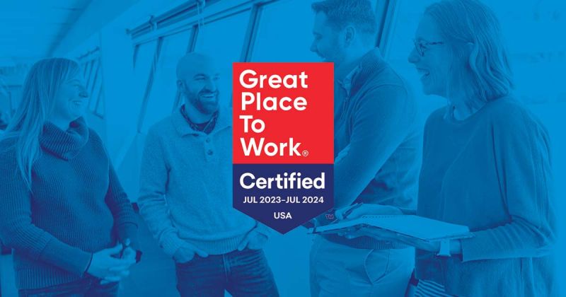 We're excited to announce that Hartmann Studios has been named a Great Place to Work! Learn more about what makes us so great! hartmannstudios.com/about