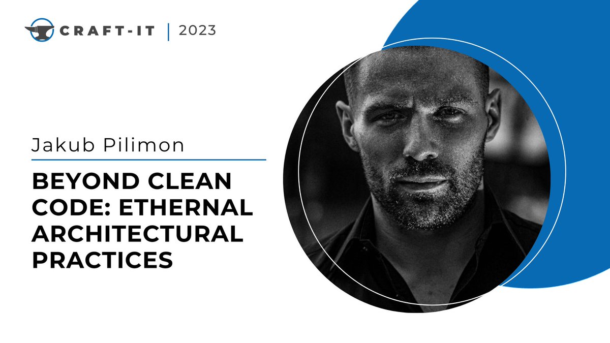 Craft-IT (@craftit_pl) on Twitter photo Kolejny dzień - kolejny film z #CraftIT. Tym razem <a href="/JakubPilimon/">Jakub Pilimon</a> i Beyond Clean Code: Ethernal architectural practices.
Którą z tych praktyk możecie zastosować od zaraz?
youtu.be/EDqmrhdBObo Kolejny dzień - kolejny film z #CraftIT. Tym razem <a href="/JakubPilimon/">Jakub Pilimon</a> i Beyond Clean Code: Ethernal architectural practices.
Którą z tych praktyk możecie zastosować od zaraz?
youtu.be/EDqmrhdBObo