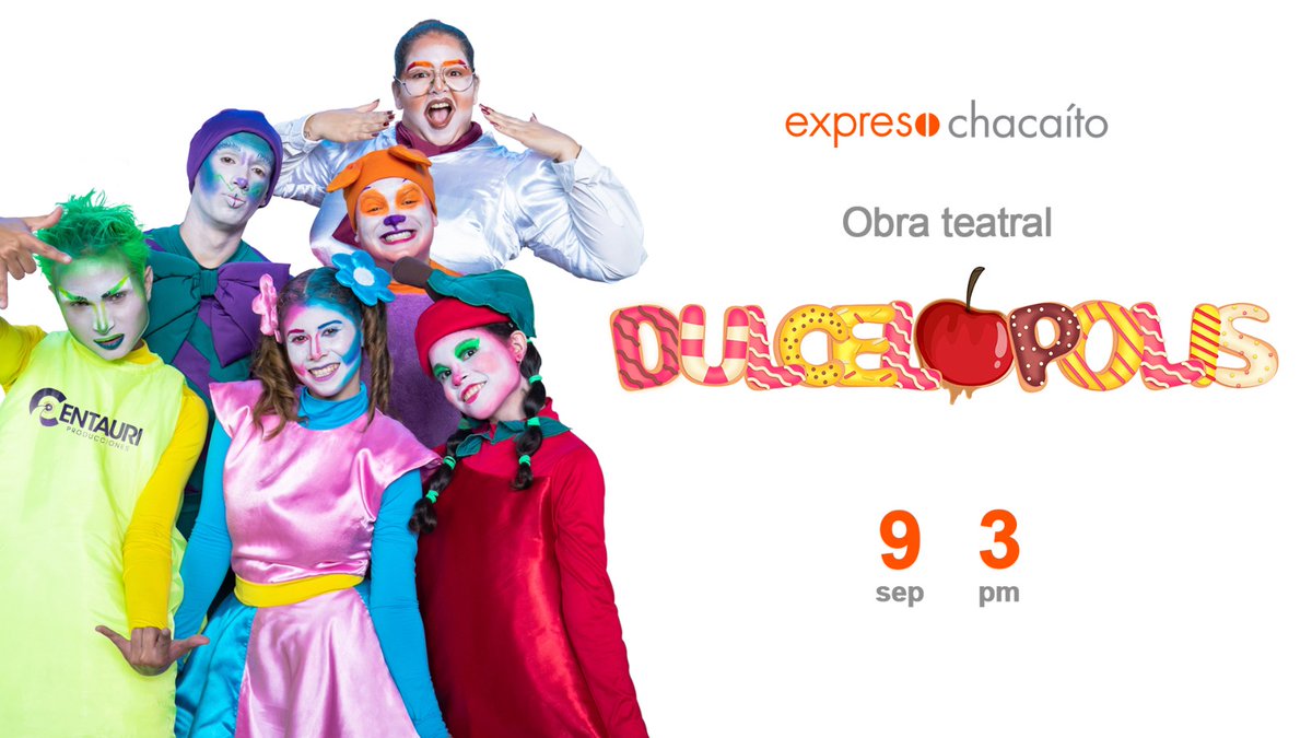 🍭 ¡Una dulce historia comienza! En nuestro Expreso Chacaíto 🍭
Dulcelópolis es una obra teatral sobre una ciudad donde el sabor, los colores y la fantasía se apoderan de cada rincón. 

¿Quieres saber más? Visita instagram.com/p/Cwiq-SKPs4K/… 

¡Te esperamos!