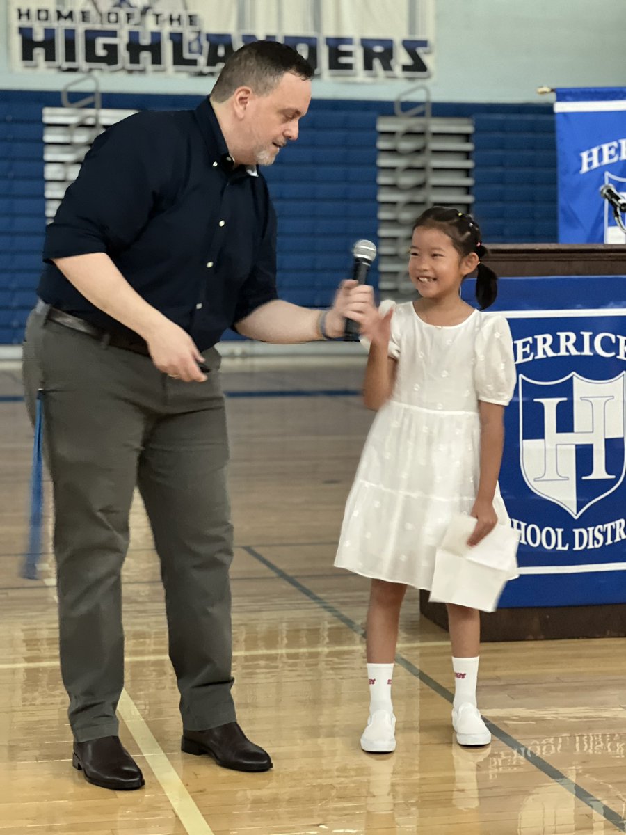 Excited for the 2023-2024 school year <a href="/HerricksSchools/">Herricks Schools</a> with <a href="/DentonDucks/">Dominick Tolipano</a>! 

So proud of the amazing Herricks students sharing what makes Herricks special, including our own Denton Duckling. 

<a href="/HerricksSup/">Dr. Sinanis Sup</a>