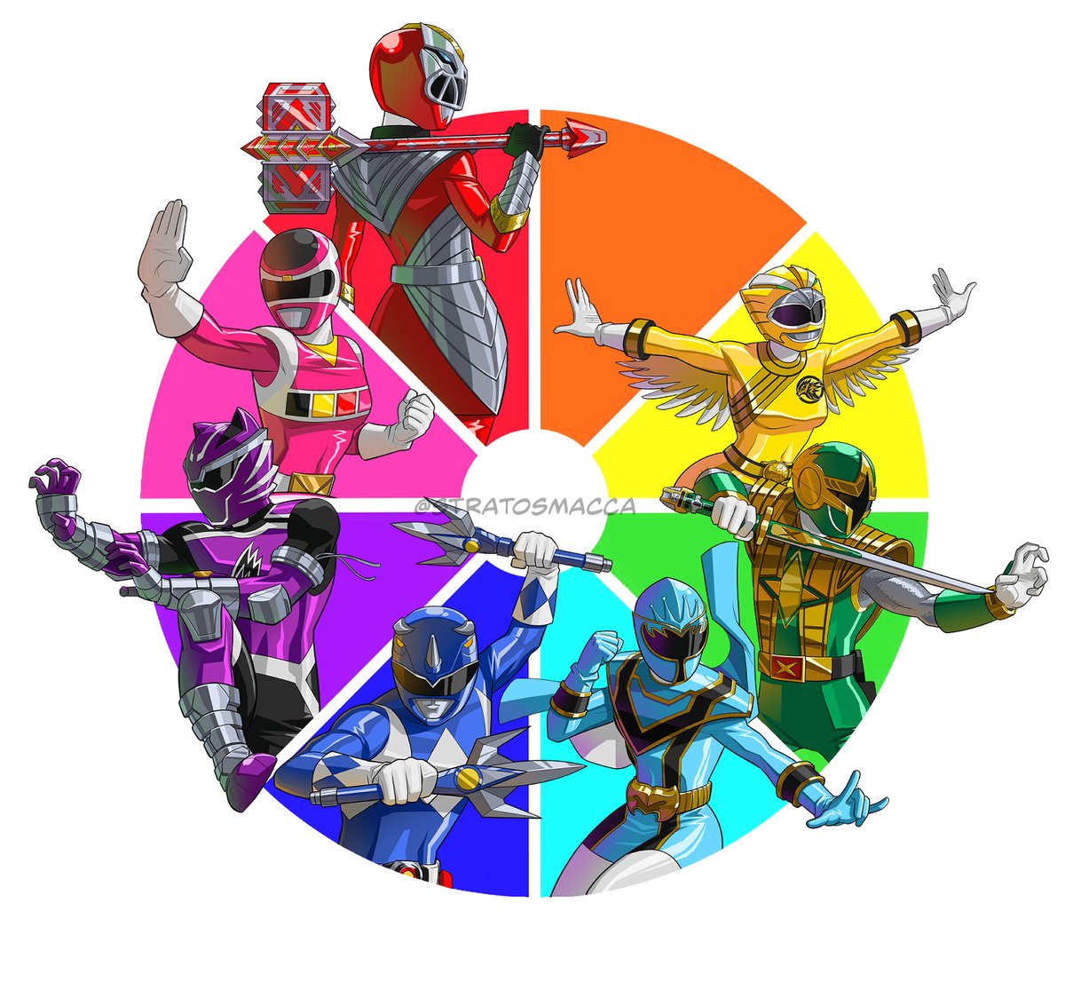 My #PowerRangers Color Wheel challenge... YELLOW = Taylor! Another character I had my eye on from the beginning, ngl. My fav #WildForce Ranger, and this gave me a chance to finally draw her. Orange coming tomorrow to wrap up #PowerMonth!  👊⚡️ #PowerRangers30