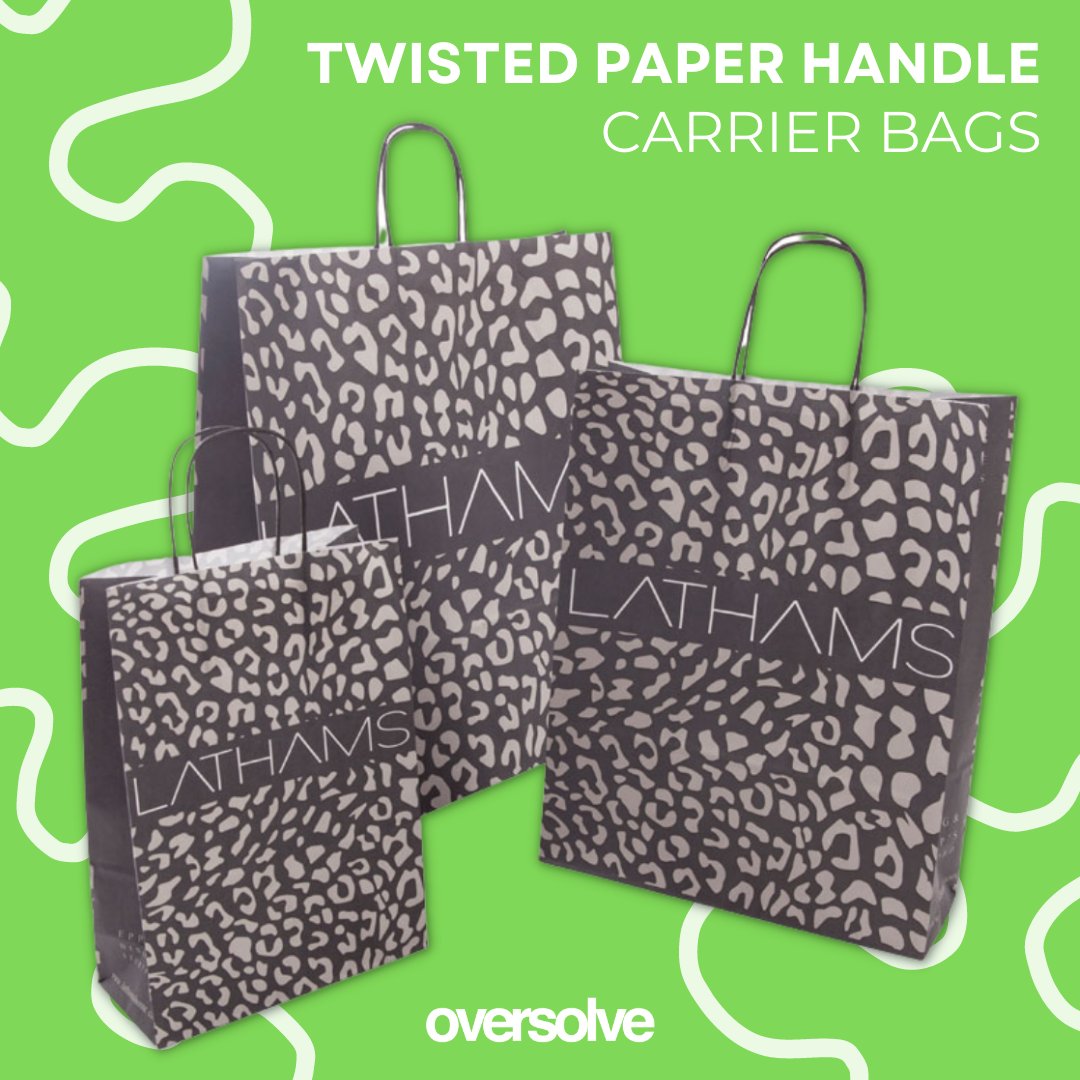 Oversolve's tweet photo. Twisted Paper Handle Bags are a popular alternative to polythene plastic bags thanks to their stylish appearance.

We offer minimum orders of 1000 in brown and white kraft whilst also printing up to 4 colours with 100% coverage.

https://t.co/g8dQINe24h https://t.co/juYL3JC5NP