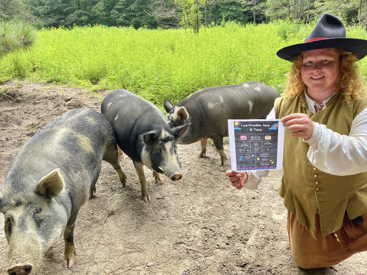HistoricStMarys's tweet photo. The Red Devons and Ossabaw Island Hogs are ready for back to school! ๐๐
Thank you to @Accokeek for the inspiration for this back to school post with our heritage breed animals.
#backtoschool #HSMC #historicstmaryscity #reddevons #ossabawislandhogs https://t.co/4LXAEjznCS
