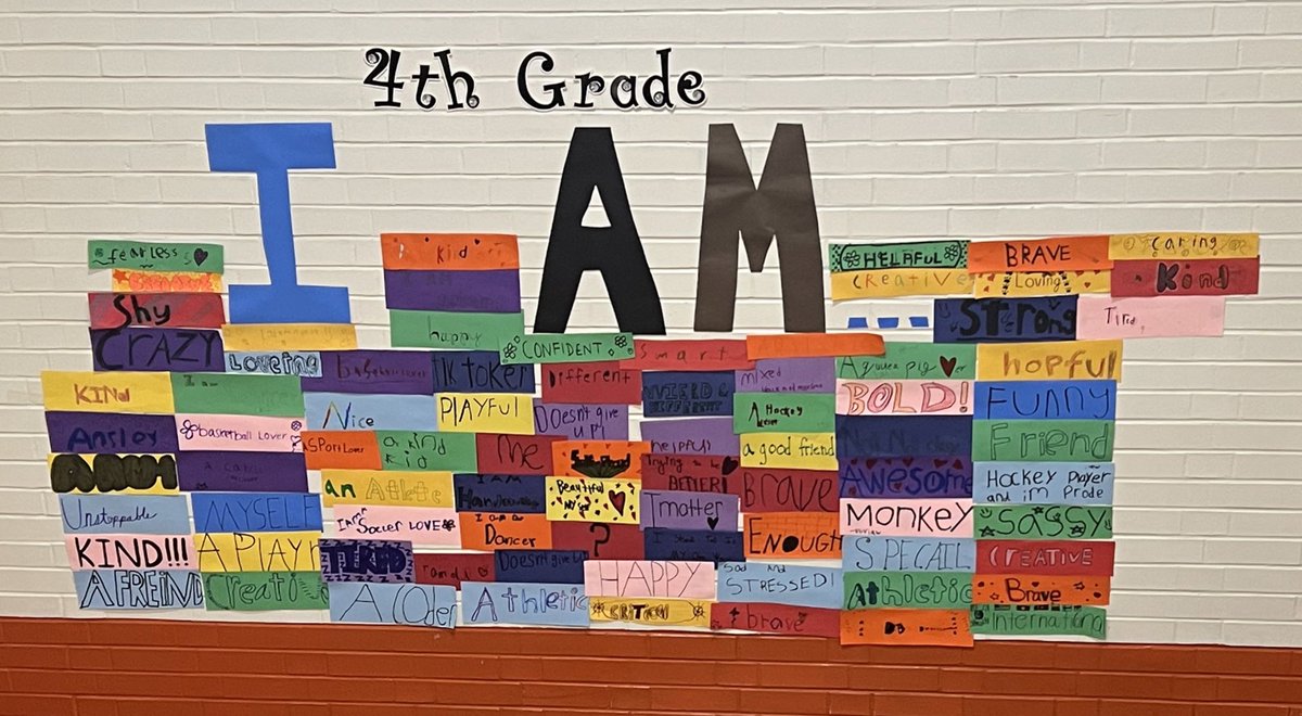 4th grade #LongfellowBears “I AM” 🤍 #WeAreD97