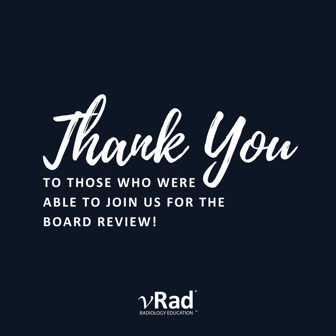 Yesterday vRad CMO Dr. Strong hosted an excellent Radiology Board Review jeopardy game for hundreds of residents across the country. Congratulations to our individual and residency program winners!

#radiologist #radiologystudent #radiologistlife #medicalimaging #radres #abr