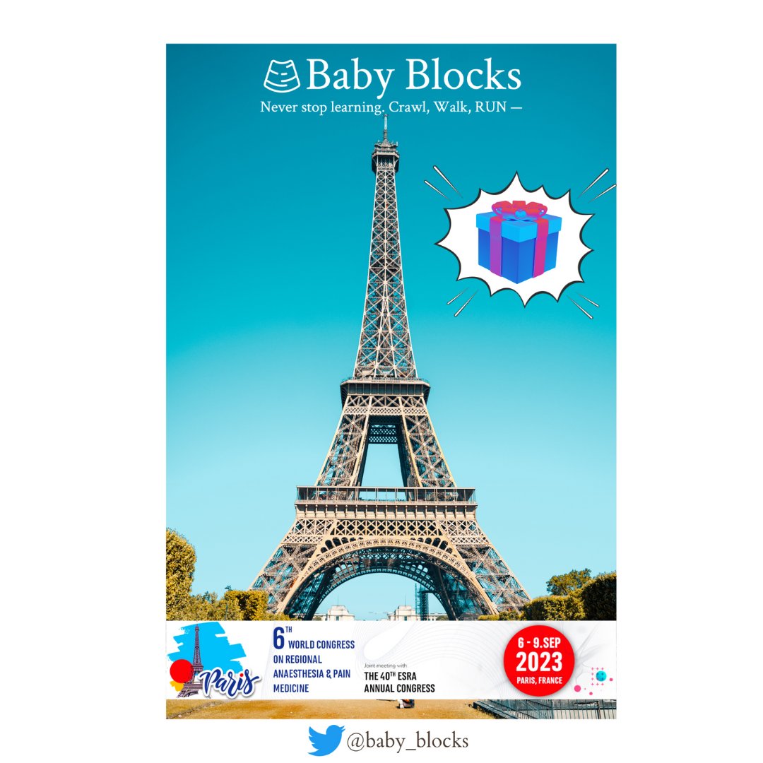 Exciting news - We will be at ESRA, armed with a handful of awesome swag to share! First come, first serve. Give this a RT or shoot me a DM if you're interested. Let's make ESRA unforgettable! 🛍️✨ #ESRAworld2023 #Babyblocks @ESRA_Society @ASRA_Society @AFSRA10 @aosra_pm