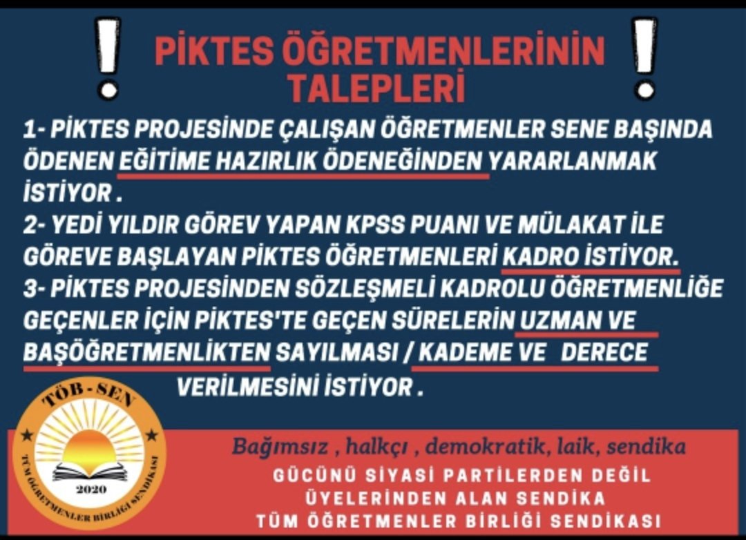 <a href="/DenizEzer/">deniz ezer</a> <a href="/sendikatobsen/">TÖB-SEN / TÜM ÖĞRETMENLER BİRLİĞİ SENDİKASI</a> <a href="/altunkaynak52/">Kadir Altunkaynak🇹🇷</a> <a href="/Yusuf__Tekin/">Yusuf Tekin</a> <a href="/doganonurkoksal/">doğan onur köksal</a> <a href="/mebhbogm/">MEB Hayat Boyu Öğrenme Genel Müdürlüğü</a> <a href="/tcmeb/">Millî Eğitim Bakanlığı</a> <a href="/MesutBoyraz10/">Mesut Boyraz</a> #PiktesOgretmenleriSesleniyor
<a href="/tcmeb/">Millî Eğitim Bakanlığı</a>
<a href="/Yusuf__Tekin/">Yusuf Tekin</a>