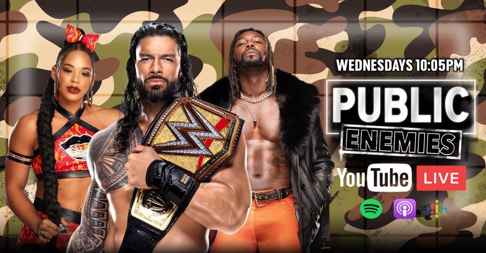 Tune in LIVE TONIGHT right after #AEWDynamite for a brand new episode of The Public Enemies Podcast! Join us as we give our #WWEPayback  and #AEWAllOut predictions, discuss CM Punk and Jack Perry’s backstage altercation and much more! Watch here: youtube.com/live/6NOI7OktY…