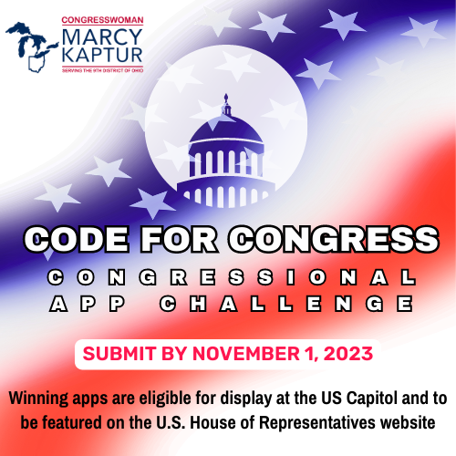 Supporting STEM education is vital—as students head back to school, I am hosting a 2023 @CongressionalAC, which gives educational opportunities to youth across NW Ohio, to highlight and learn essential coding skills. for additional info visit: CongressionalAppChallenge.us #Congress4CS