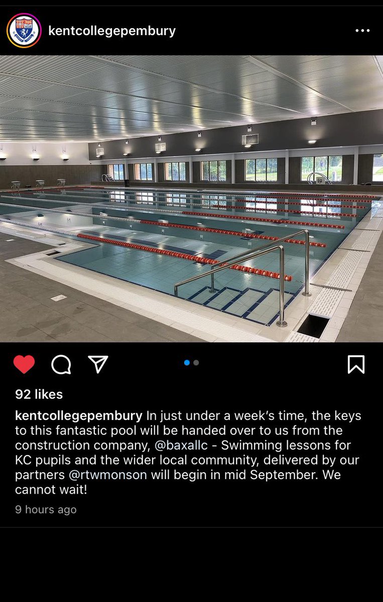 RTWMonsonSC's tweet photo. Coming very soon!!! Excitement is mounting @kentcollegepembury
#newpool #kentcollege #swimminglessons #squadtraining #watchthisspace #nearlytime https://t.co/PWggKksYNB