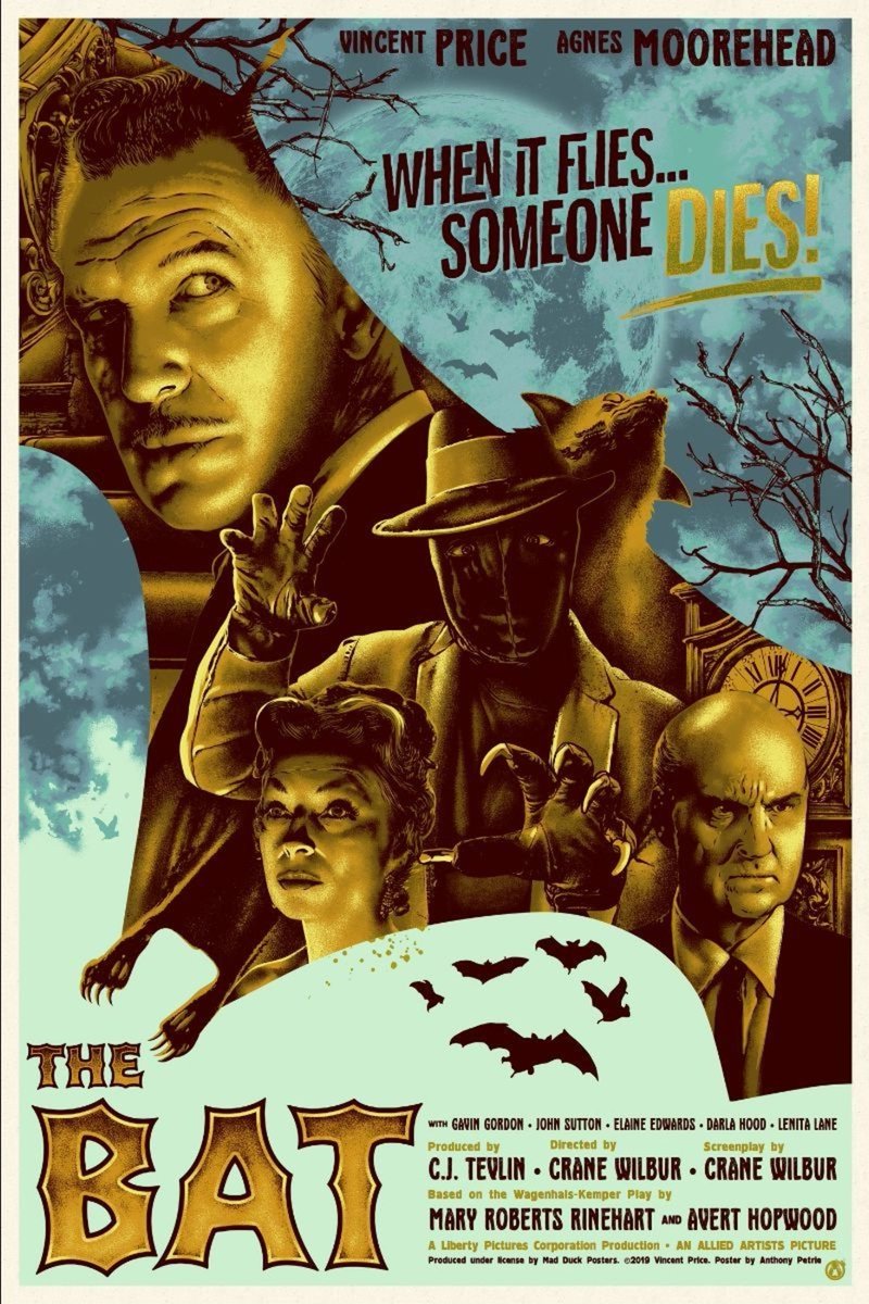 Review tinyurl.com/37jt5m2n do filme The Bat / Nas Garras do Morcego (1959). #terror #misterio #suspense #filmepretoebranco #anos50 #review #suspiroearrepio