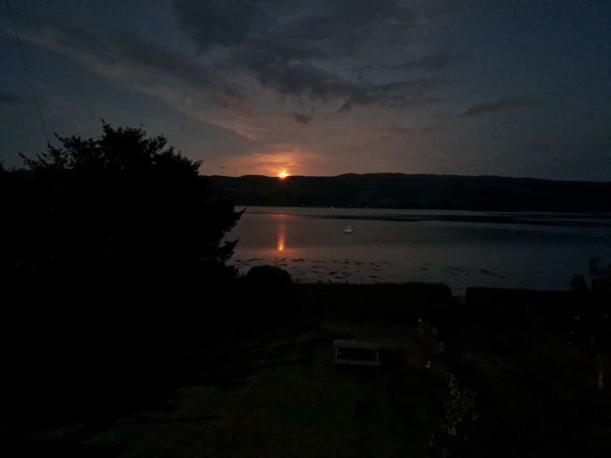 #supermoon rising over LochFyne