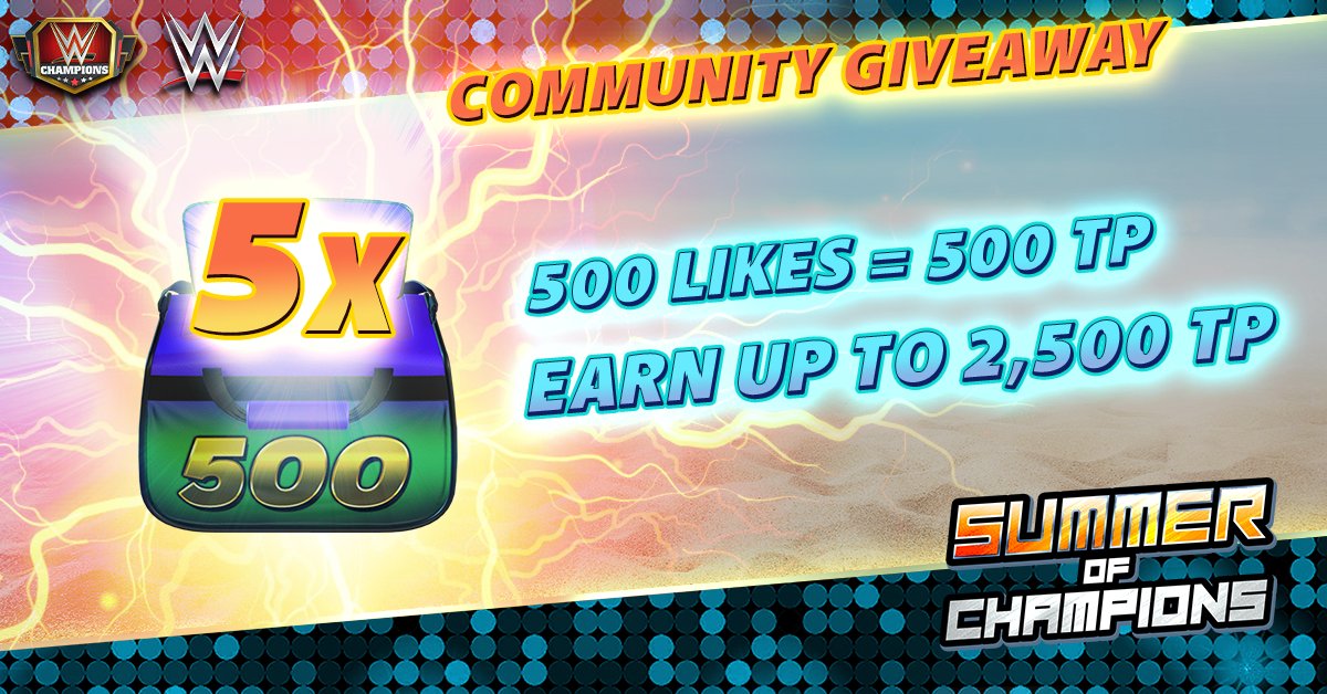 🥳 #SOC GIVEAWAY

Celebrate NEW Move Types and Superstars with a lovely Community Giveaway! 🎁

Every 500 LIKES on our R62 Blog Post grants the Community 500TP! You can earn up to 5x500TP! 👍

👉 bit.ly/45jXmL4

🥳 🥳 🥳  Let's get this party started! (Ends Sunday 9/3)