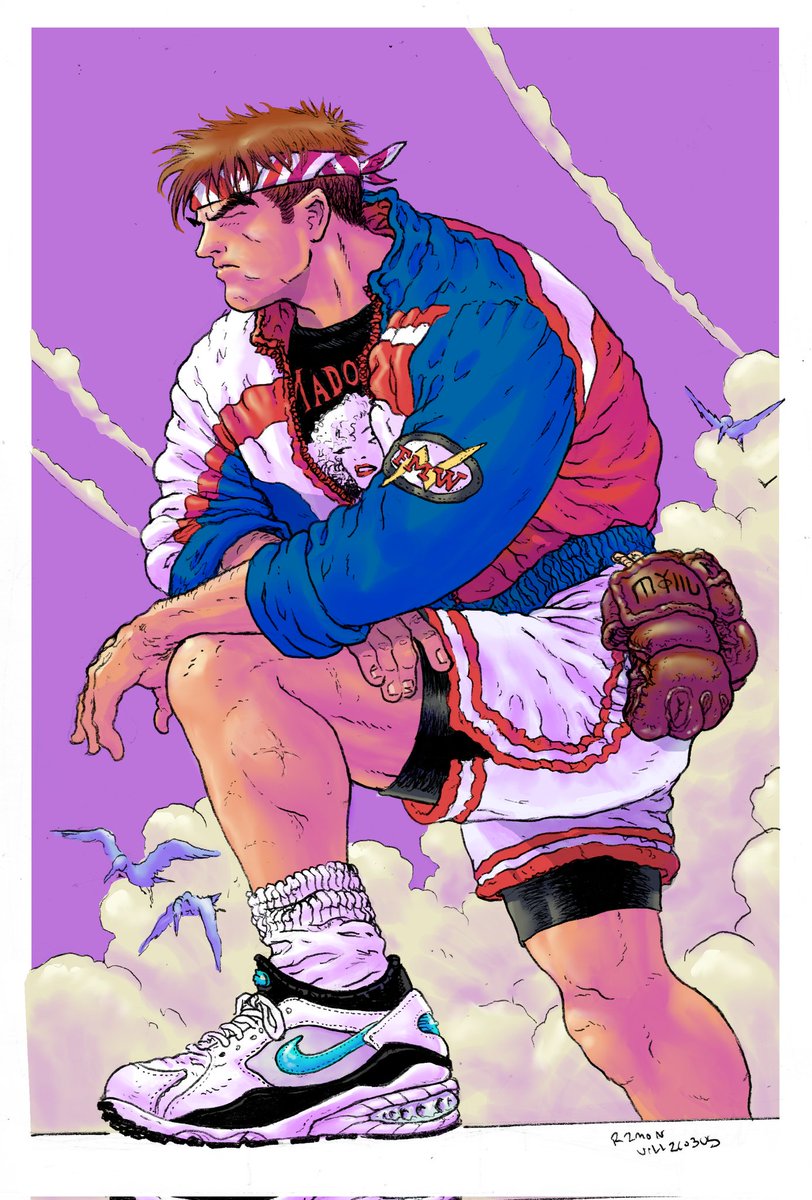 Damn me and street fighter are the same age? Thats whats up. Heres a ryu i did this year