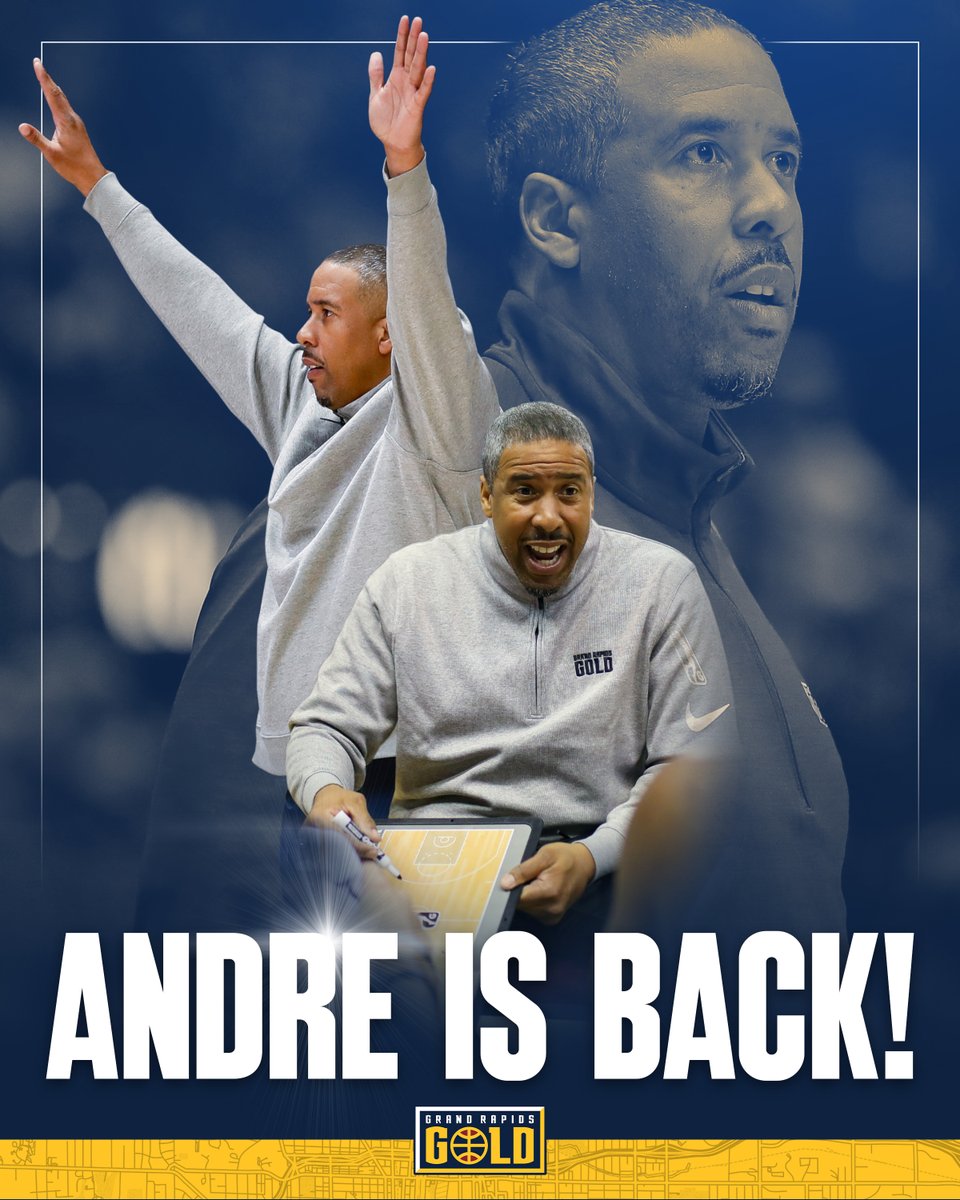 Guess who's back.... 😎
We are excited to announce that NBA veteran Andre Miller is returning for his second season as Head Coach. Get ready for another season of Gold! 🏀
It's #GOldTime

Read More: bit.ly/3YVnPfA