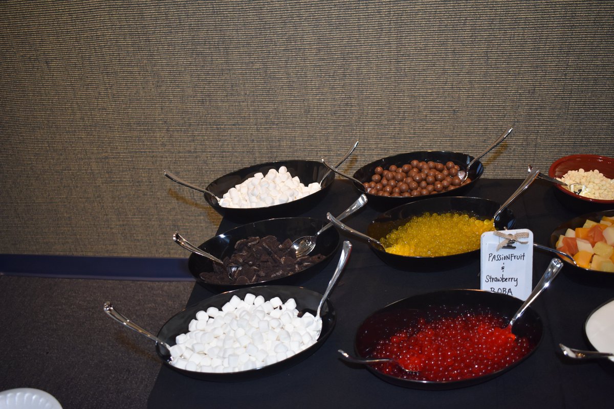 prattcc's tweet photo. To acknowledge a successful start to the fall semester and the upcoming mock HLC visit, Dr. Michael Calvert had ice cream sundaes available in the Riney Student Conference Center in the Delmar Riney Art Gallery for staff. #Beavernation #PCC #Prattiswhereitsat #PrattCC https://t.co/RCxFKXOpjV