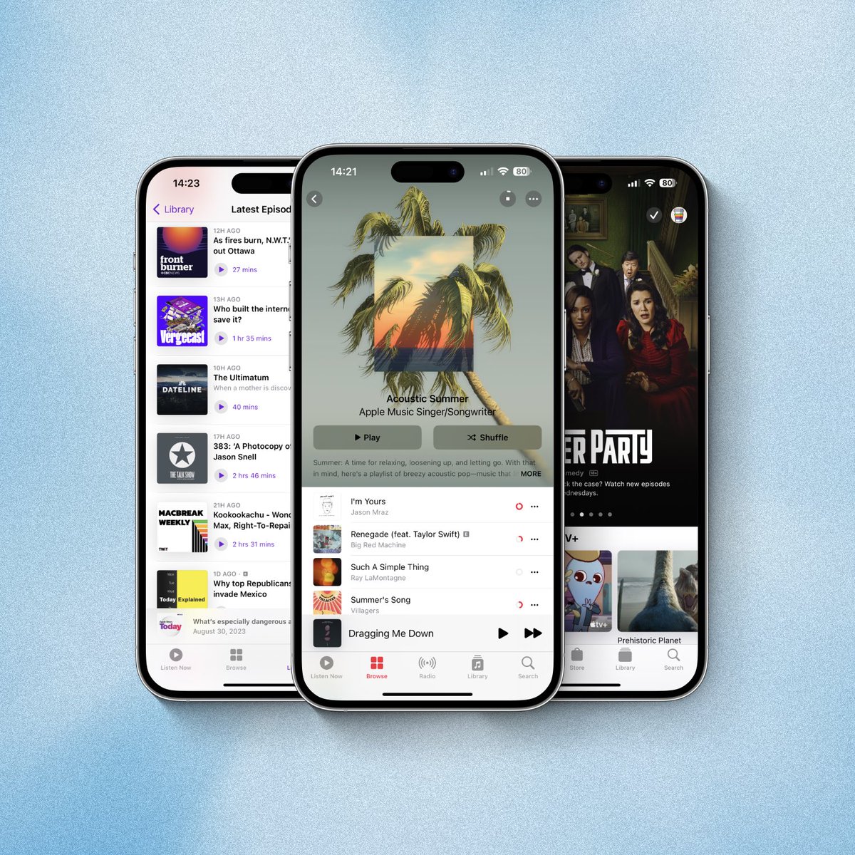 BasicAppleGuy's tweet photo. The unstoppable urge to download every podcast, my entire music library, a half-dozen seasons of a TV show I’ve never watched, and at least ten movies anytime I travel is real. ✈️🧳 https://t.co/Z4B61ZmDvR