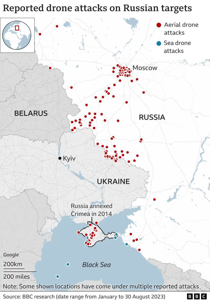 Six Russian Cities Hit and One Airbase Thrashed as Russia Comes Under Intense Ukrainian Attack