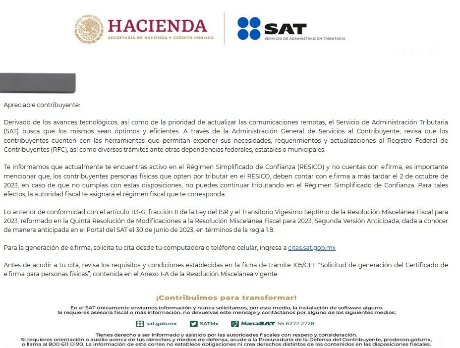 EloyAlCr's tweet photo. #ContandoConEloy
Recordatorio que si son Regimen Simplificado de Confianza, deben de contar con su firma electrónica ya que es un requisito para mantenerse ahí, y el limite es el 2 de Octubre, y de no tenerla para esas fechas, el SAT los puede sacar de ese régimen. https://t.co/9eDmaeAY7h