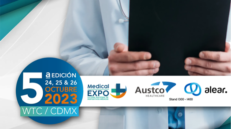 Austco_Com's tweet image. Austco Healthcare and Alear will exhibit at Medical Expo 2023 CDMX, from October 24 to 26, in Mexico City. Visit us at booth I300 - I400 to see the best communication solutions for health care.