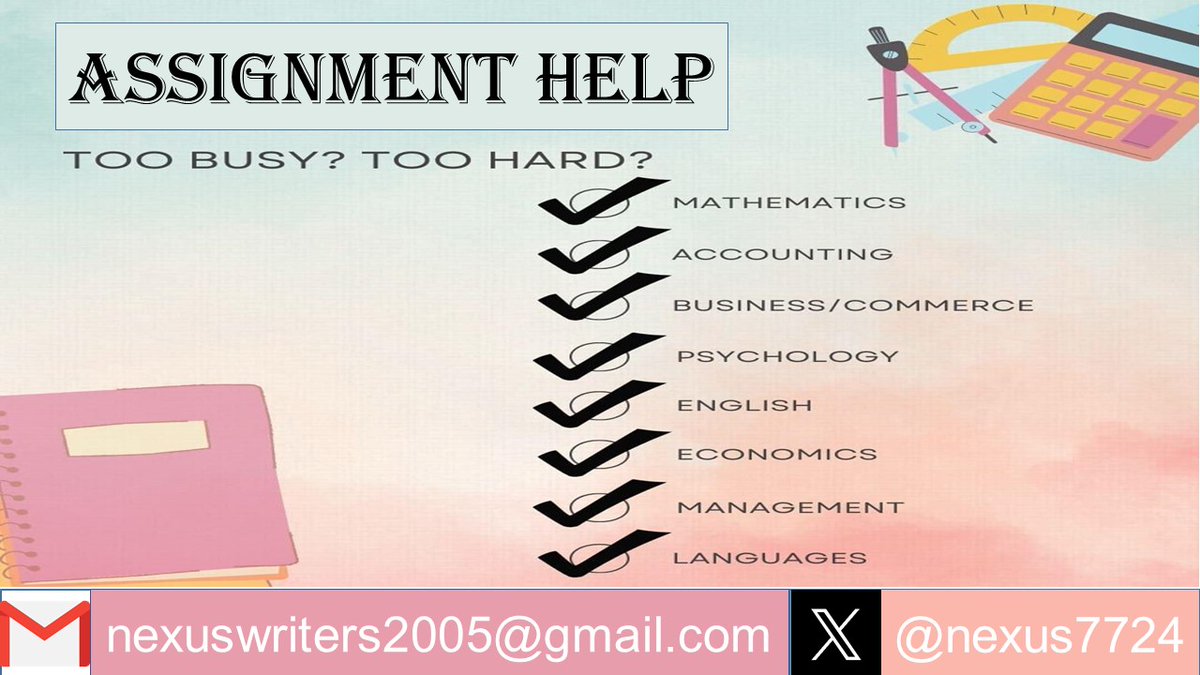 nexus7724's tweet photo. Our online help services ensure you submit assignments that showcase your multifaceted abilities. DM and showcase your true potential this fall!
#fallsemester #Duetoday #shsu #ssu #uwg #AAMU #FAMU #UNT #SU #ASU #pvamu #XULA #uofm #BrandedFeatures📷#SSU #UMES #TSU #GramFam https://t.co/UTFFfUoOU5