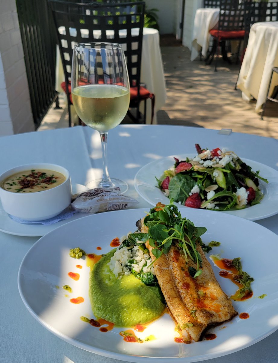 Our Daily Lunch Express Special:  A Soup Or Salad Starter, Followed By An Idaho Rainbow Trout Entrée.  Best Lunch Around.  Monday-Friday, 11:30-2:30.  Cheers.