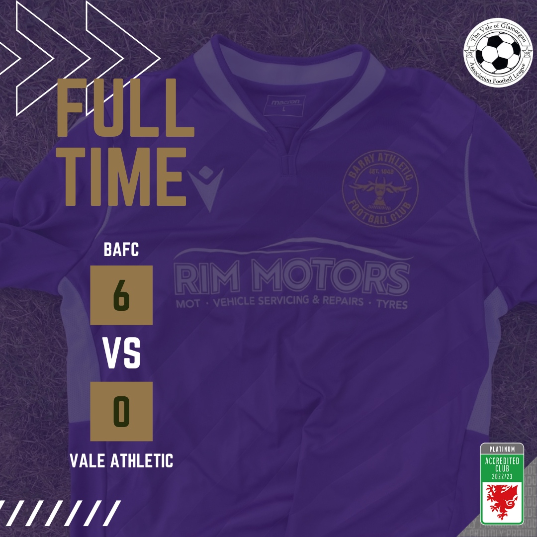 Stags hit 6!

MOTM Ollie Tipples bagged a brace with goals from Joe Tanner, Callum Hewitson &amp; first senior goals for Sam Douglas &amp; Marco Williams. 

Congrats also to Cian Anderson &amp; Shay Snell, first senior appearance in the boys in purple 💜

#BAFC #UpTheStags #LanYStags 🦌