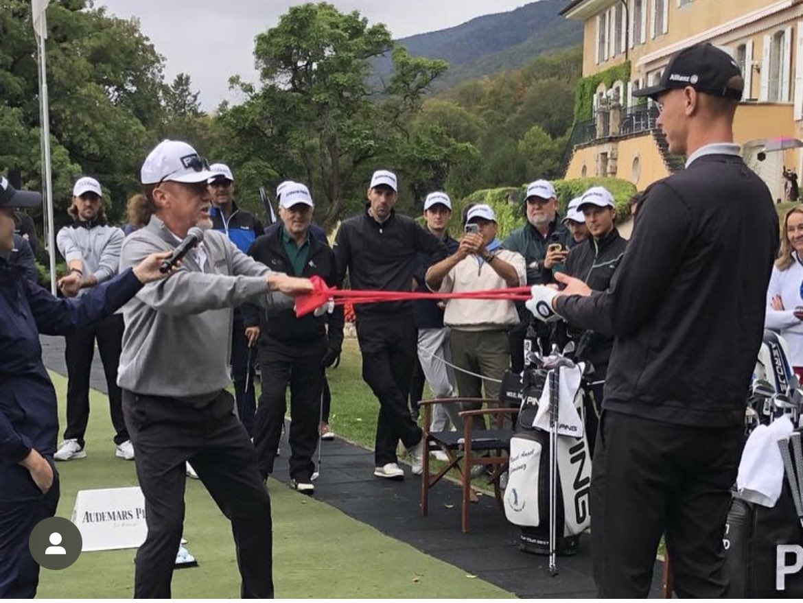 Matt_9977's tweet photo. Despite small weather challenges ☔️ it was an awesome event with @AudemarsPiguet and @majimenez1964 at the Audemars Piguet golf day in Geneva #APxGolf 🇨🇭⛳️ I am super grateful to be part of the AP family and looking forward to many more events! #AP #APfamily https://t.co/4Lw8bXqSwN