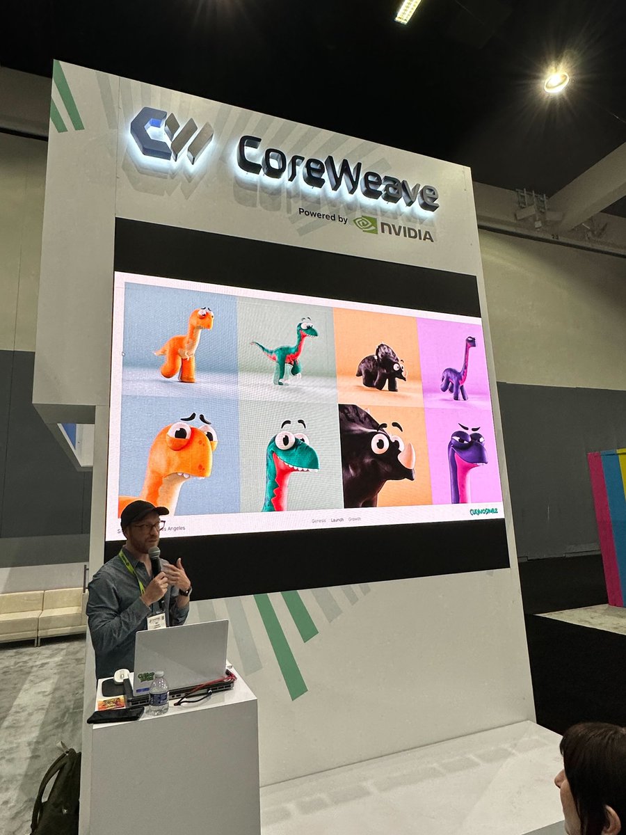 CoreWeave's tweet image. #Siggraph2023 was one for the books! @Claynosaurz @nvidia @snapchat @siggraph
