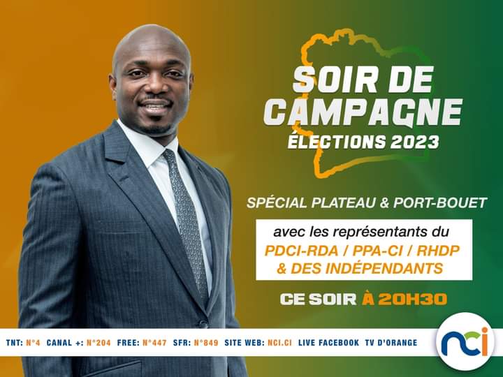 #Municipales2023 Ce soir, sur <a href="/NCI_Television/">NCI - Nouvelle Chaîne Ivoirienne</a>, la parole est donnée aux « indépendants jeunes ». Notre liste <a href="/aboboconnexion/">Abobo Connexion</a> aura son mot à dire pour présenter la vision d'un #AboboEnMieux. 
📺 Canal+ N°204 | TNT N°04
#Abobo2023