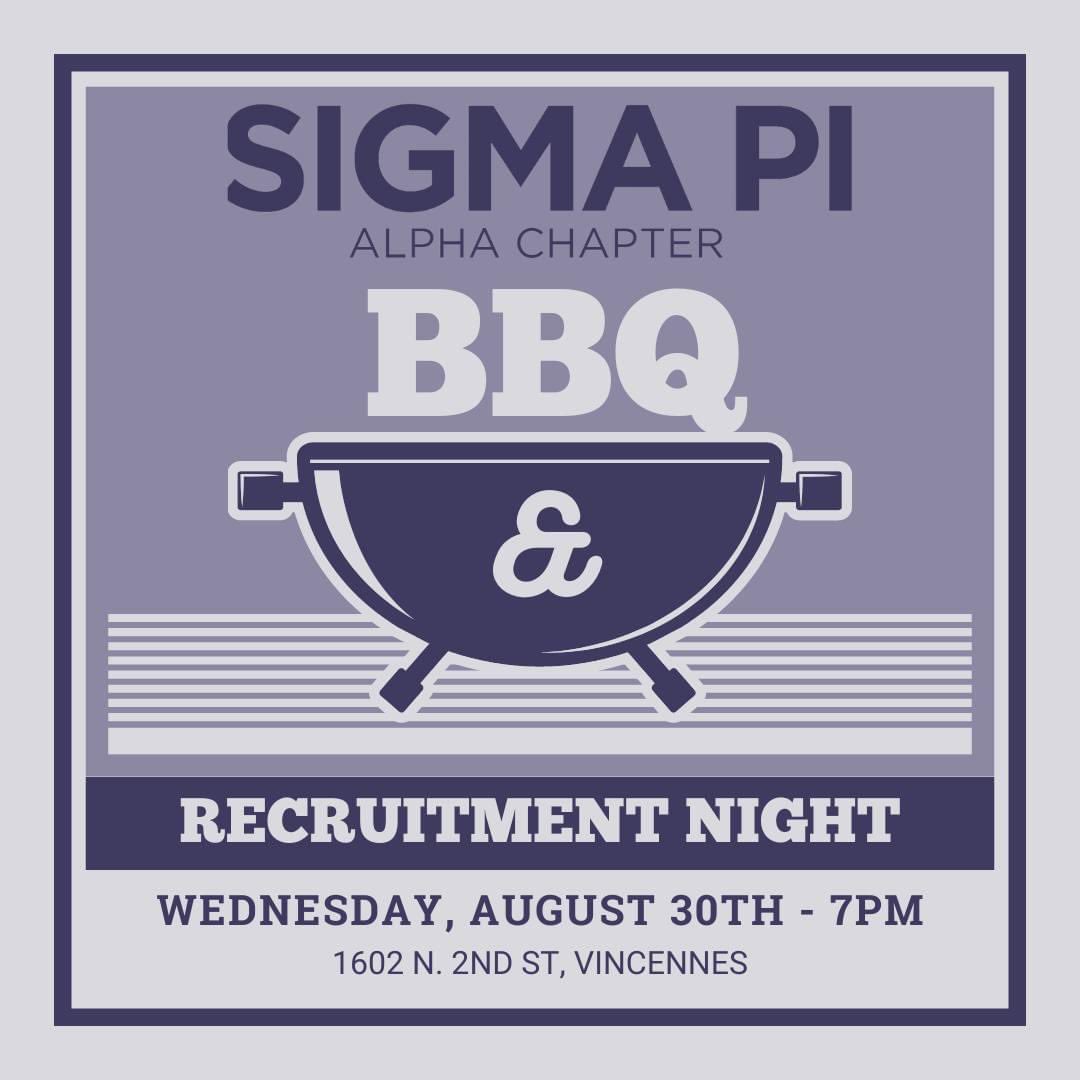 SigmaPiVU's tweet photo. Interested in joining @VincennesU Oldest &amp; Most Historic Fraternity. Join us tonight at 7pm and learn more. https://t.co/XyVDGwzwAB