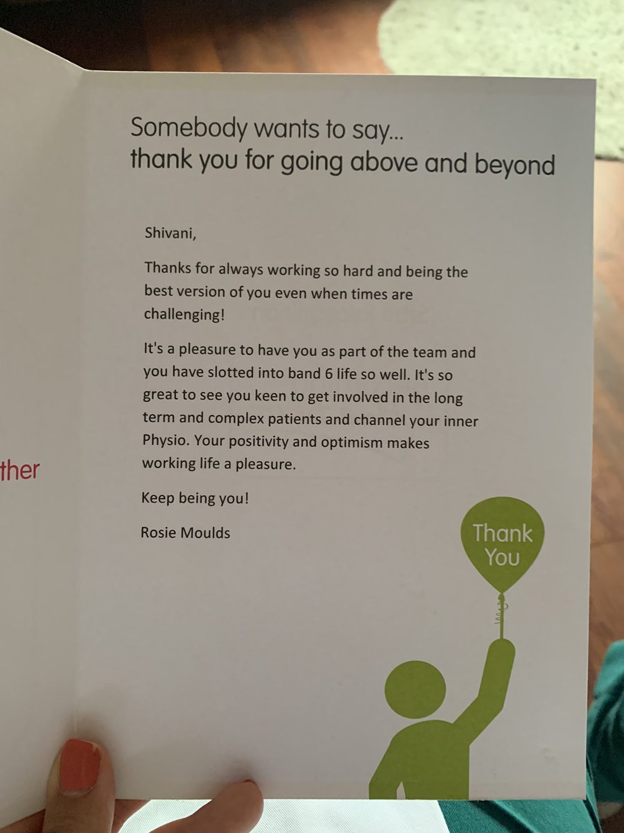 Shivani Sachdev (@shivanitheot) on Twitter photo I received some post yesterday!! I feel so lucky! A little recognition from my fave Band 7 Physio. 💗 I got my second above and beyond balloon 🎈☺️ #OccupationalTherapy <a href="/Leic_hospital/">Leicester's Hospitals</a> I received some post yesterday!! I feel so lucky! A little recognition from my fave Band 7 Physio. 💗 I got my second above and beyond balloon 🎈☺️ #OccupationalTherapy <a href="/Leic_hospital/">Leicester's Hospitals</a>
