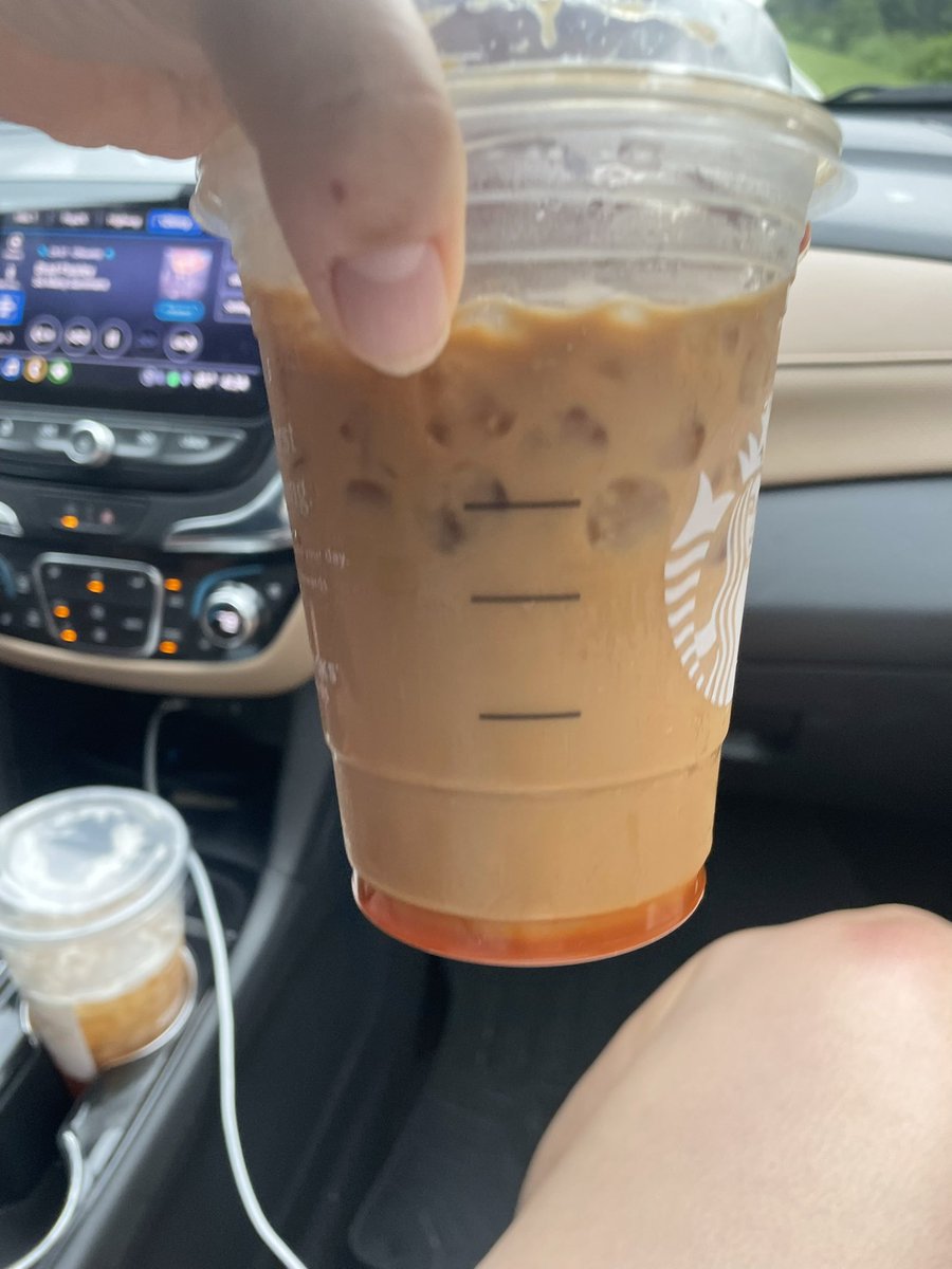 When your drink comes with all of the syrup on the bottom 🙃 <a href="/starbucks/">Starbucks</a>