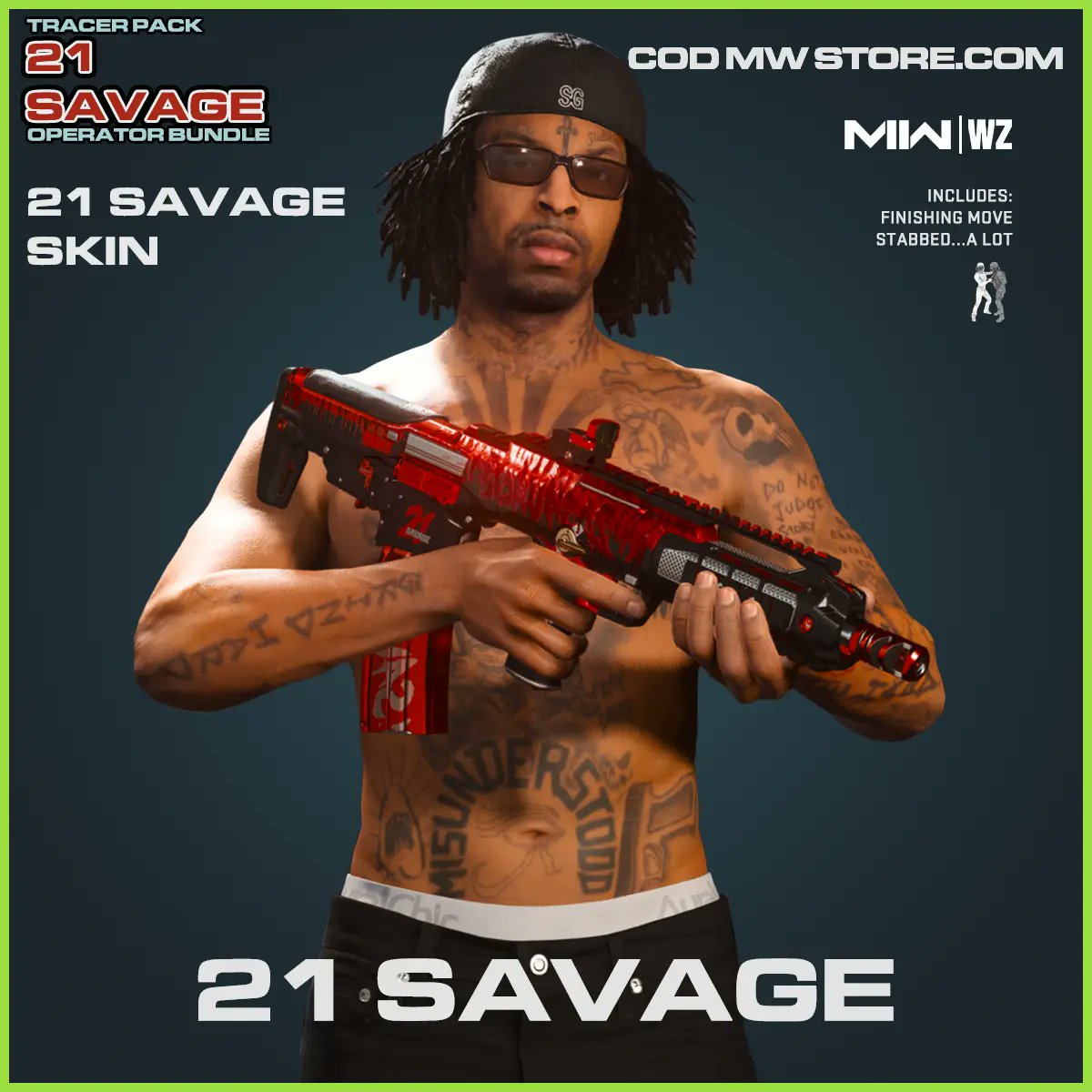 cartwright's tweet image. #MW2 21 Savage Bundle

- Operator
- Blueprints
- Finishing move

Buy now ebay.co.uk/itm/1860567665… 

#21savage #warzone2 #mw2 #bundle