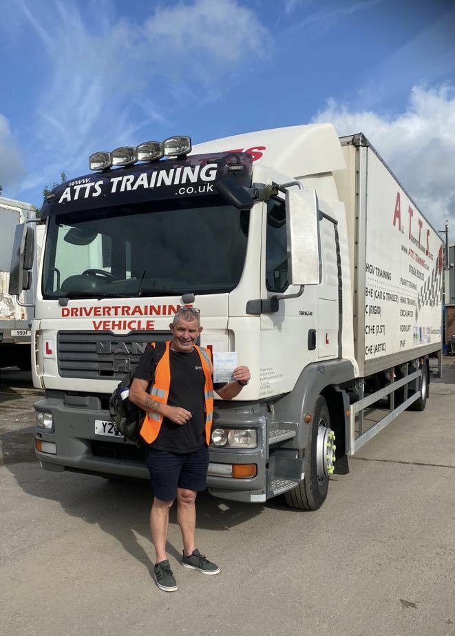 ⭐️ PASS ⭐️ 

Congratulations Tony on passing your test 👏 

Look at that smile 😜 You were a pleasure to teach and we wish you all the best for the future 🚛 

Shout out to trainers Colin and Pavo… massive thanks 👏 

#transport #drivertraining #hgv #training #ATTStraining