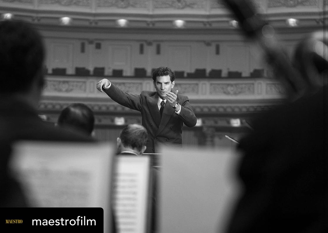 Can you spot the famous concert hall featured in this image from @MaestroFilm_? 📷 Dive into the history behind the real-life @LennyBernstein and his career-launching debut at Carnegie Hall (it’s a great story—we promise) at carnegiehall.org/bernstein. 📷: @MaestroFilm_