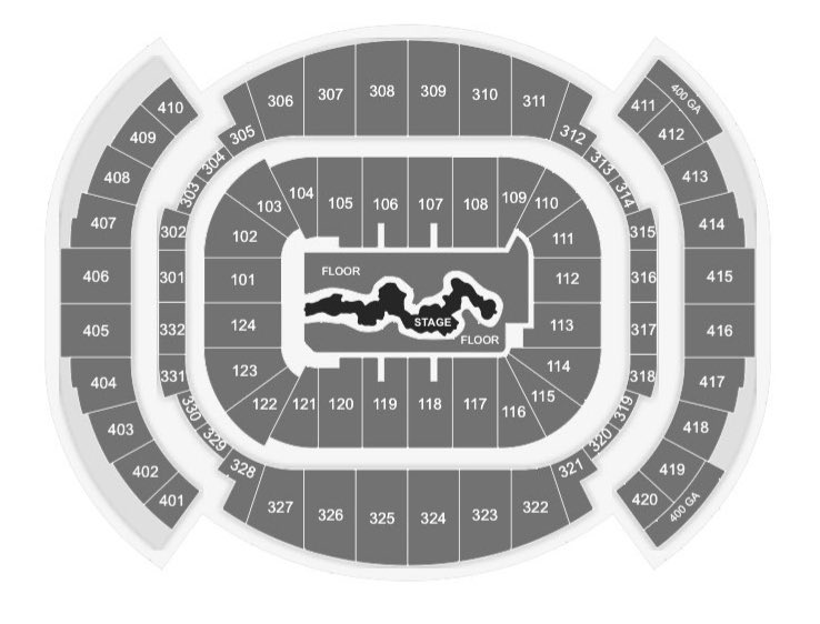 WondyrGroup's tweet photo. THE STAGE LAYOUT 

According to what is on Ticketmaster https://t.co/SZvljD2Fso