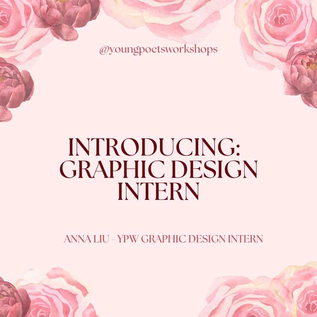 YngPoetWorkshop's tweet photo. ANNOUNCEMENT: Anna Liu is YPW's Graphic Design Intern :D we're so delighted to welcome @cyoxyx to the YPW team !!! https://t.co/PfV9J7MXoW